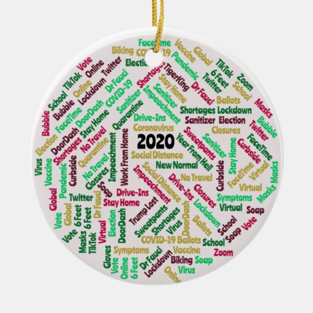 CHRISTMAS 2020 KERAMIK ORNAMENT (Vorne)