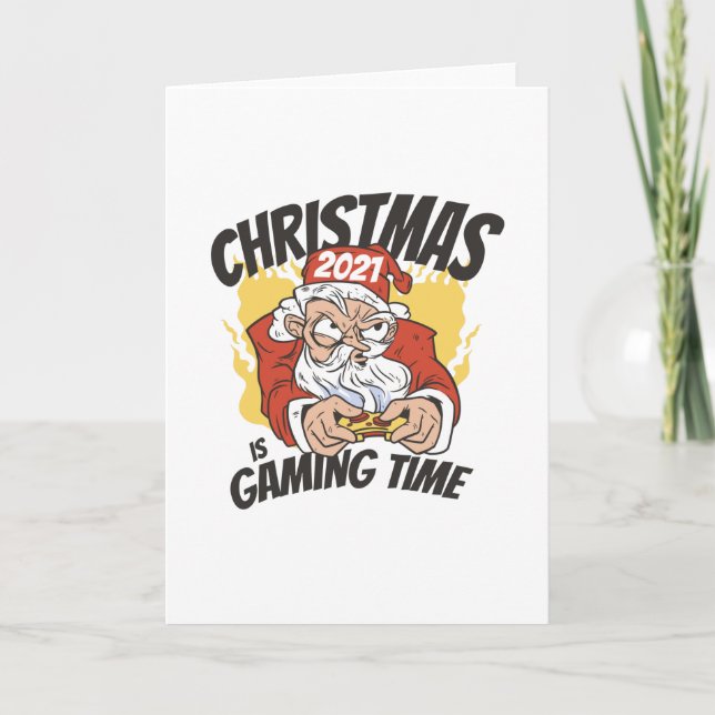 Christmas 2021 Is Gaming Time Karte (Vorderseite)
