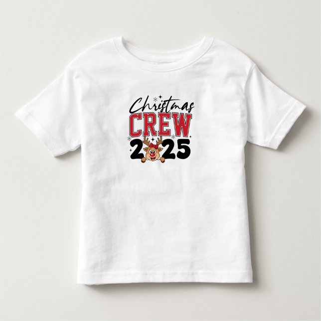 Christmas 2025 Crew Kleinkind T-shirt (Vorderseite)