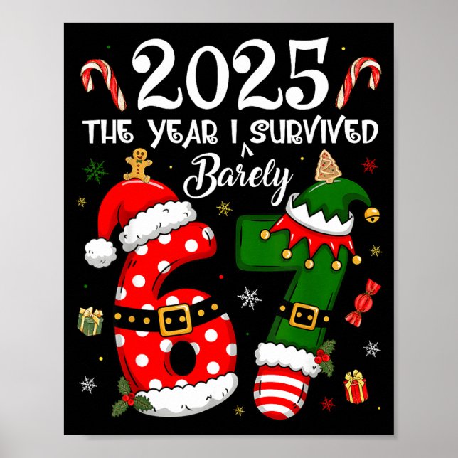 Christmas 2025 The Year I Barely Survived Six Seve Poster (Vorne)