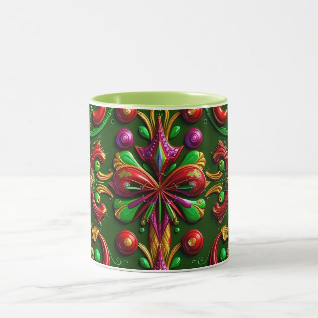 CHRISTMAS ~ 3D ~ Multicolor ~ Tasse (Zentrum)
