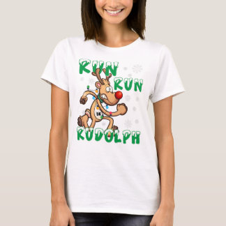 Christmas 5K Run Rudolph Holi T-Shirt