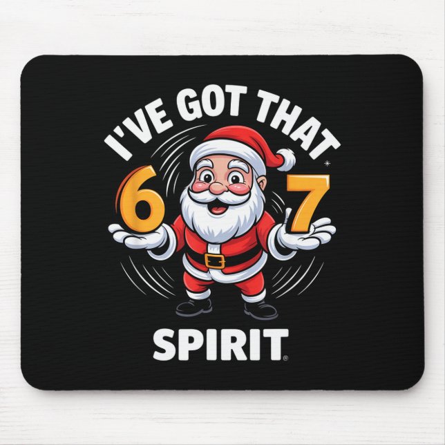 Christmas 67 Funny Xmas Six Seven Ugly Sweater 6-7 Mousepad (Vorne)