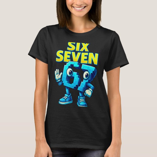 Christmas 67 Meme Design Funny Six Seven Hands 6 7 T-Shirt (Vorderseite)
