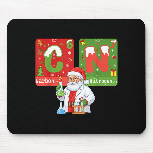 Christmas 67 Meme Science Chemistry Humor Periodic Mousepad (Vorne)