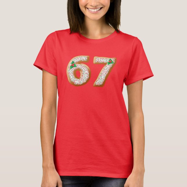 Christmas 67 Tee Funny Gen Z Meme Six Seven (Vorderseite)