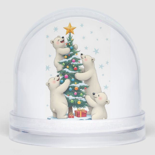 Christmas - A Family Holiday, Author Natasha Us   Schneekugeln (Vorderseite)