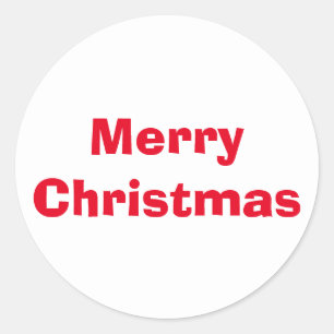 Christmas Ad Lib Red White Sticker von Janz