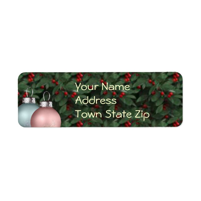 Christmas address labels (Vorne)