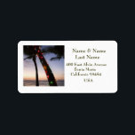 Christmas address labels adressaufkleber<br><div class="desc">Tropical Christmas Palm Tree Rücksendeadressen-Aufkleber</div>