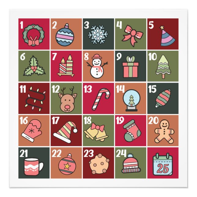 CHRISTMAS ADVENT CALENDAR 2023 POSTER (Vorne)