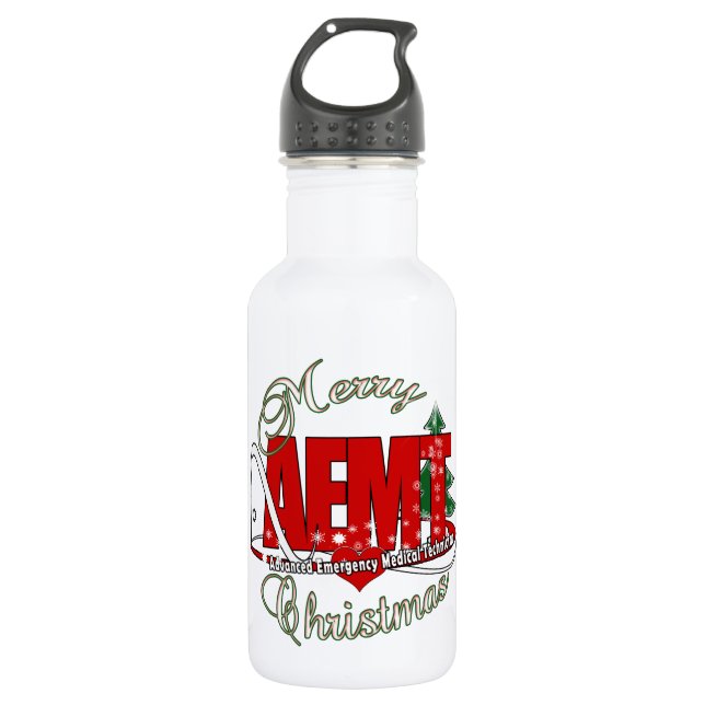 CHRISTMAS AEMT Advanced Emergency Medical Tech Trinkflasche (Vorderseite)