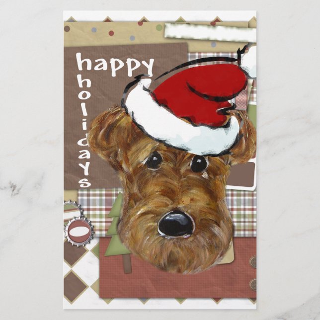 CHRISTMAS AIREDALE (Vorderseite)