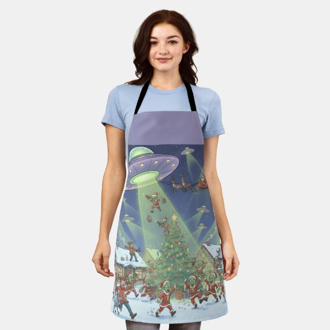 Christmas Alien Invasion, Apron Schürze (Getragen)