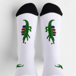 Christmas Alligator Crew Socks Socken