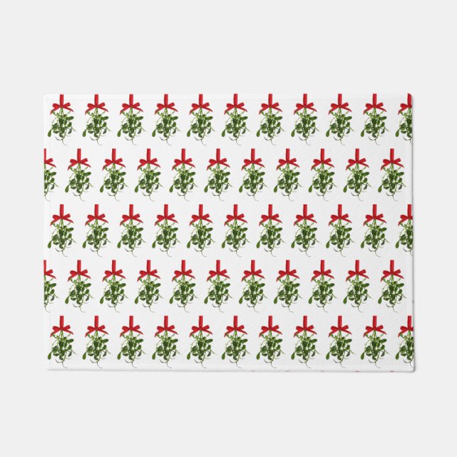 "CHRISTMAS AND MISTLETOE" FUßMATTE (Vorderseite)