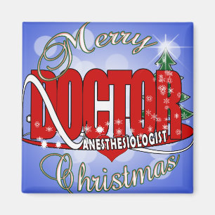 CHRISTMAS ANESTHESIOLOGIST MAGNET