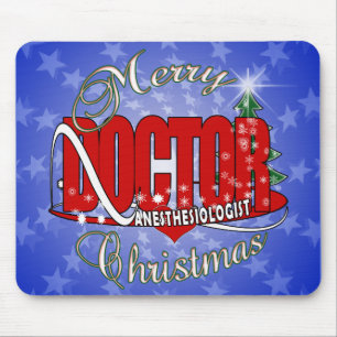 CHRISTMAS ANESTHESIOLOGIST MOUSEPAD