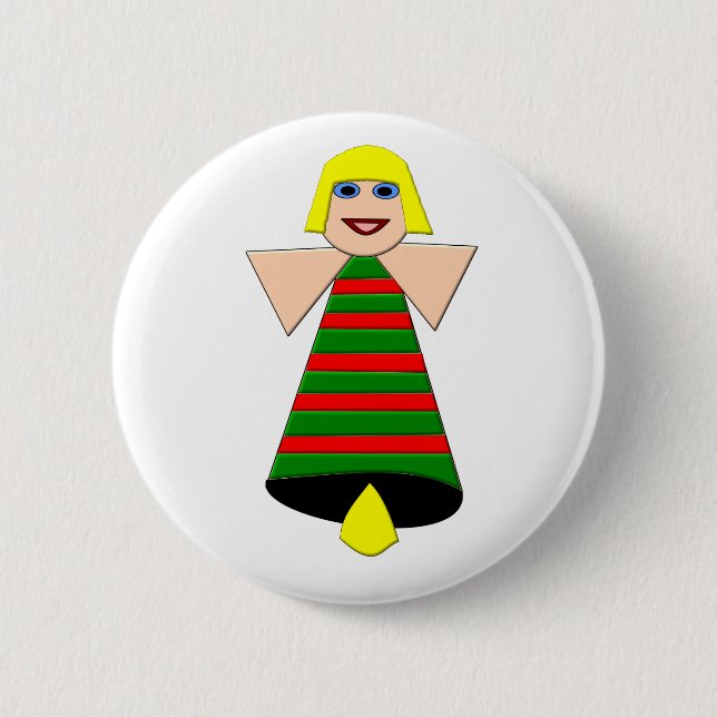 Christmas Angel Bell Button (Vorderseite)