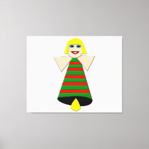Christmas Angel Bell Canvas Print Leinwanddruck