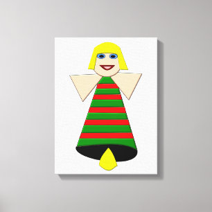 Christmas Angel Bell Canvas Print Leinwanddruck