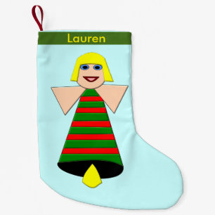Christmas Angel Bell Custom Christmas Strumpf Kleiner Weihnachtsstrumpf