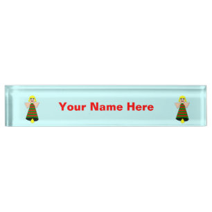 Christmas Angel Bell Custom Namenplate Namensplakette