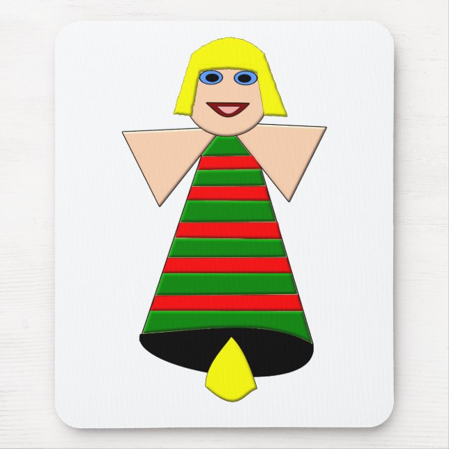 Christmas Angel Bell Mousepad (Vorne)