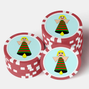 Christmas Angel Bell Pokerchips