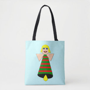 Christmas Angel Bell Tote Tag Tasche