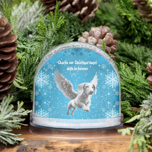 Christmas Angel Dachshund Schneekugeln (Winter)