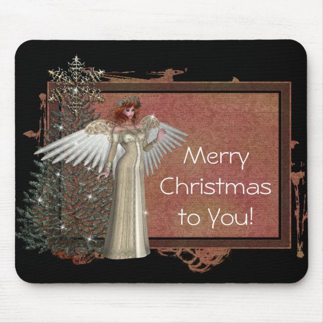Christmas Angel Design 1 Mousepad (Vorne)