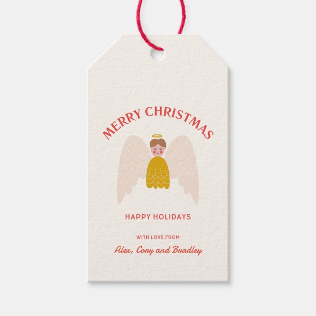 CHRISTMAS ANGEL HALO GESCHENKANHÄNGER (Vorderseite)