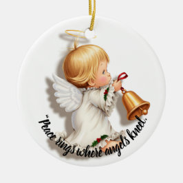 Christmas Angel Ornament with a Bell