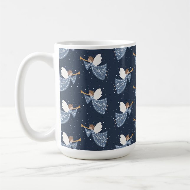 Christmas Angel Weltfrieden Holiday Heartfelt Kaffeetasse (Links)