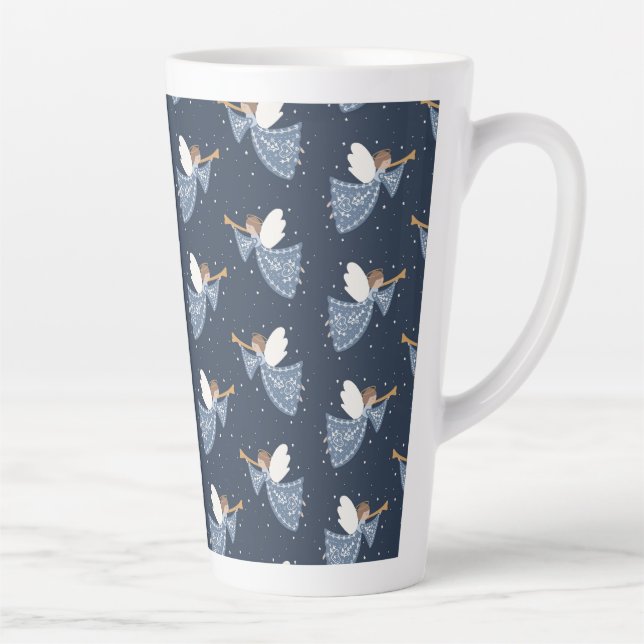 Christmas Angel Weltfrieden Holiday Heartfelt Milchtasse (Rechts)