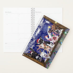 Christmas Animal Party Funny Planner Planer