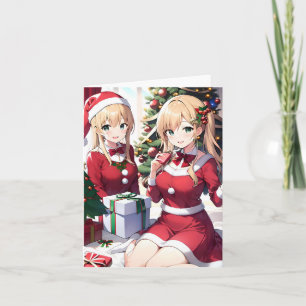 Christmas Anime F - AI Karte