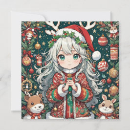 Christmas Anime Feiertagskarte
