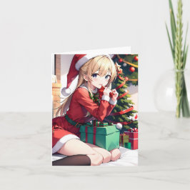 Christmas Anime O - AI Karte