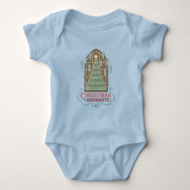 Christmas at HOGWARTS™ Cookie Graphic Baby Strampler (Vorderseite)