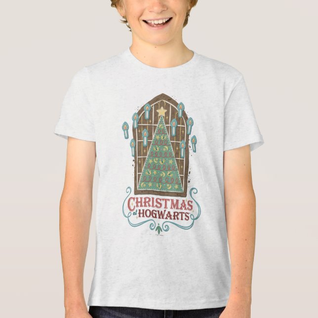 Christmas at HOGWARTS™ Cookie Graphic Tri-Blend Shirt (Vorderseite)