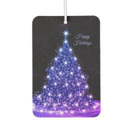 Christmas Auto Pink Blue Tree Winter Black Rustic Autolufterfrischer