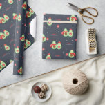 Christmas Avocado Wrapping Paper Geschenkpapier<br><div class="desc">Ein lustiges Muster niedlicher Avocados.</div>