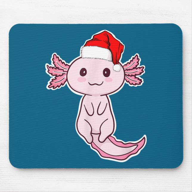 Christmas Axolotl  Mousepad (Vorne)