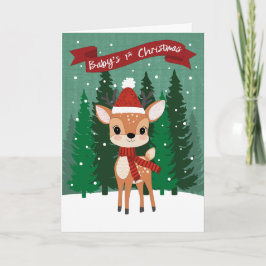 Christmas Baby 1st Christmas Karte