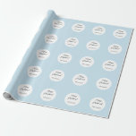 Christmas Baby Blue Simple Modern Geometric Geschenkpapier<br><div class="desc">Minimalistischer Blue Chic. Sie können es personalisieren,  indem Sie Ihre Daten hinzufügen.</div>
