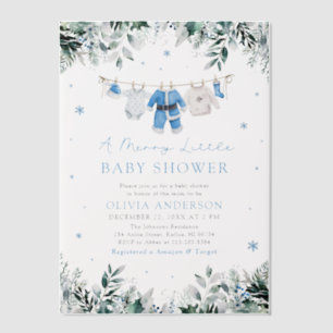 Christmas Baby Boy Blue ein kleines Baby Duschbad