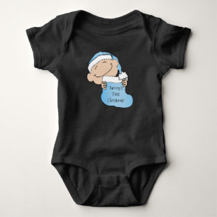 Christmas Baby Boy "First Christmas" Strampler