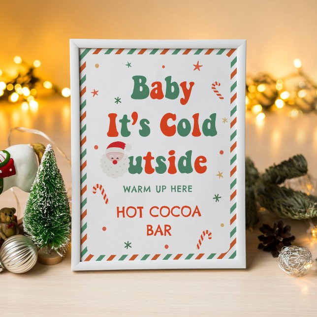 Christmas Baby Dusche Hot Cocoa Bar Poster (Von Creator hochgeladen)